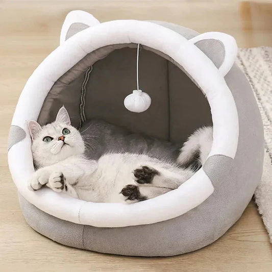 Cozy Cat Cuddle Bed – Soft Tent House for All Cats