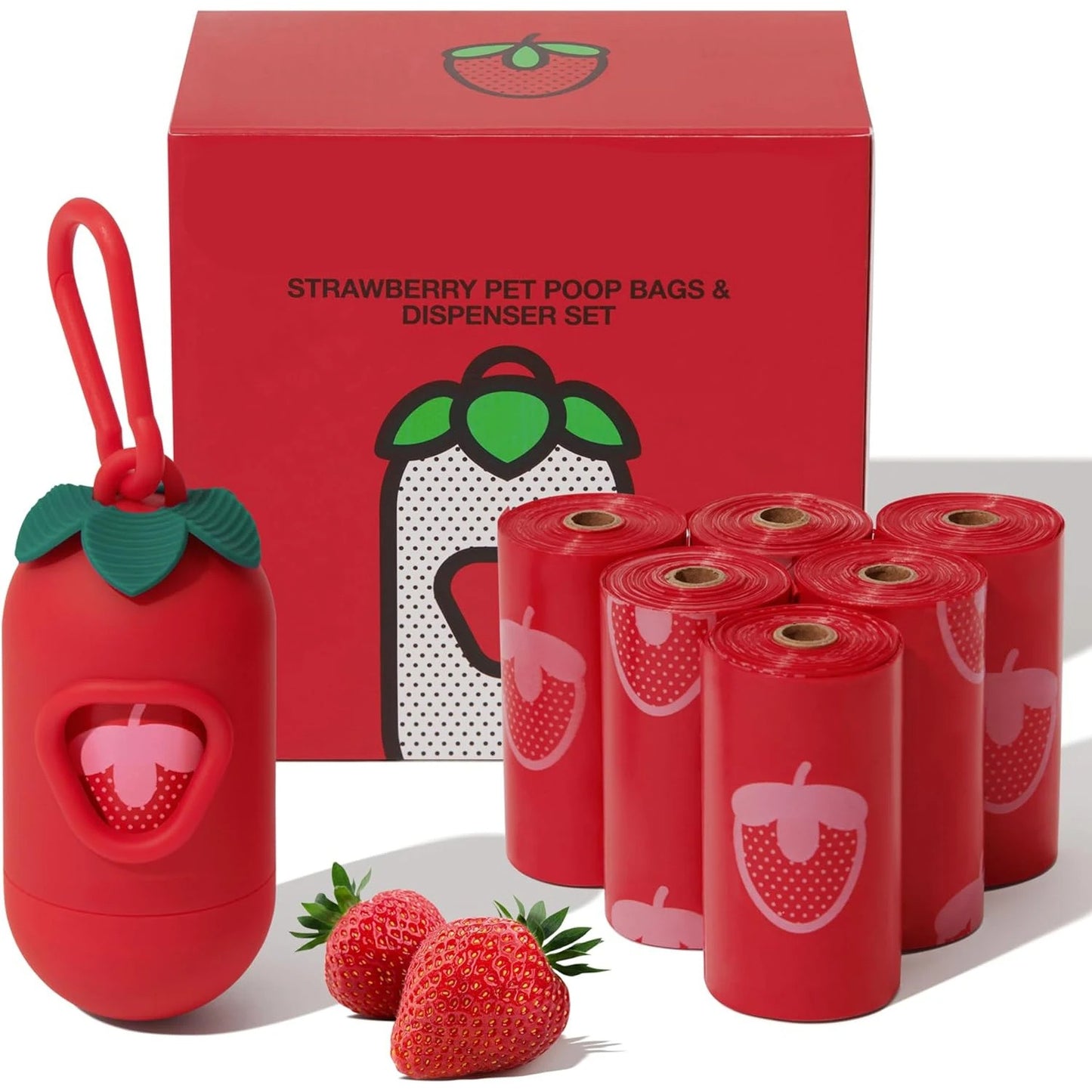 Pet-Friendly Strawberry Waste Bags